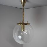 Vintage glass pendant light, Kamenický Šenov, 1970s.