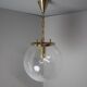 Vintage glass pendant light, Kamenický Šenov, 1970s.