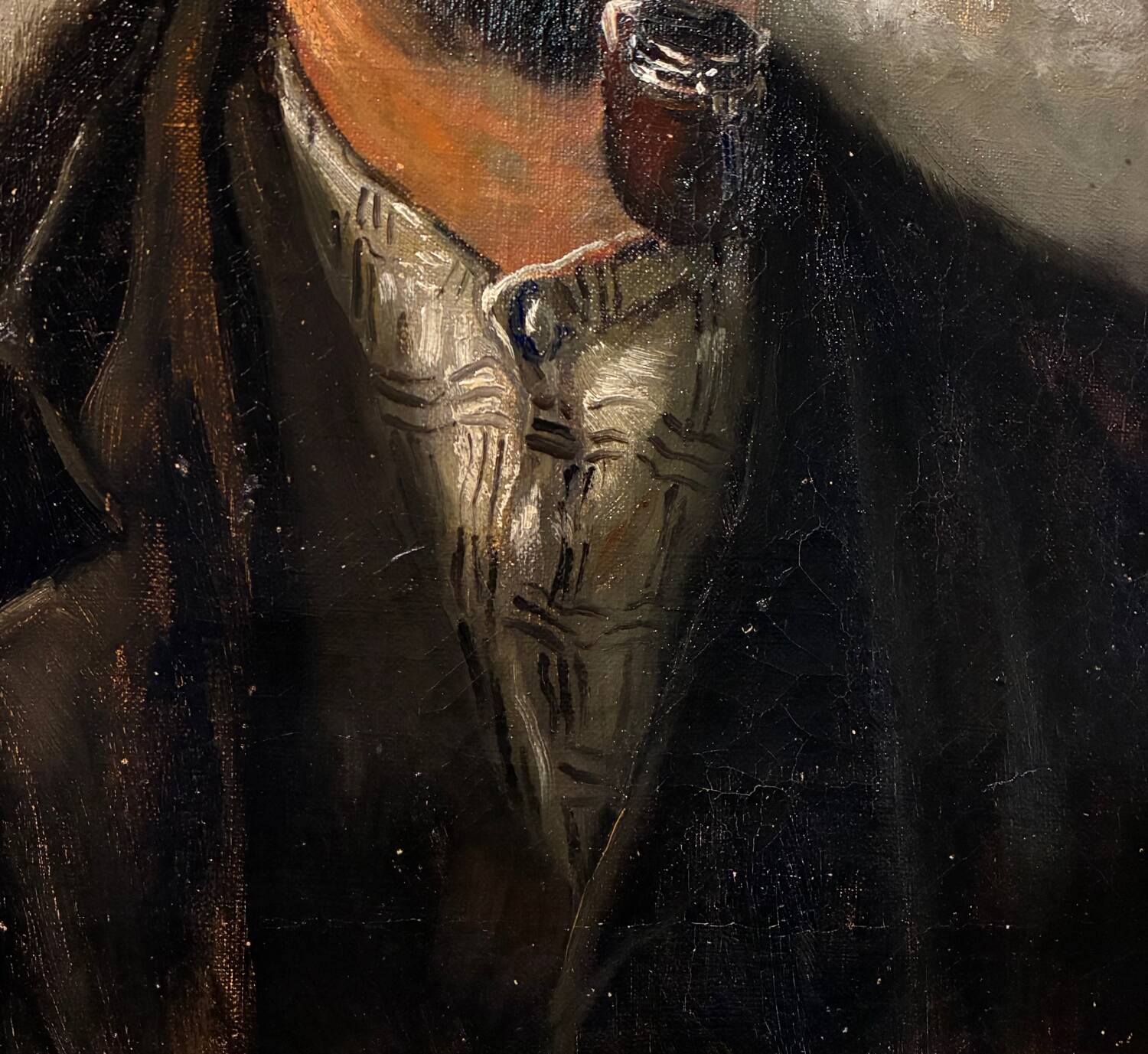 Pipe smoker portrait, 19th century