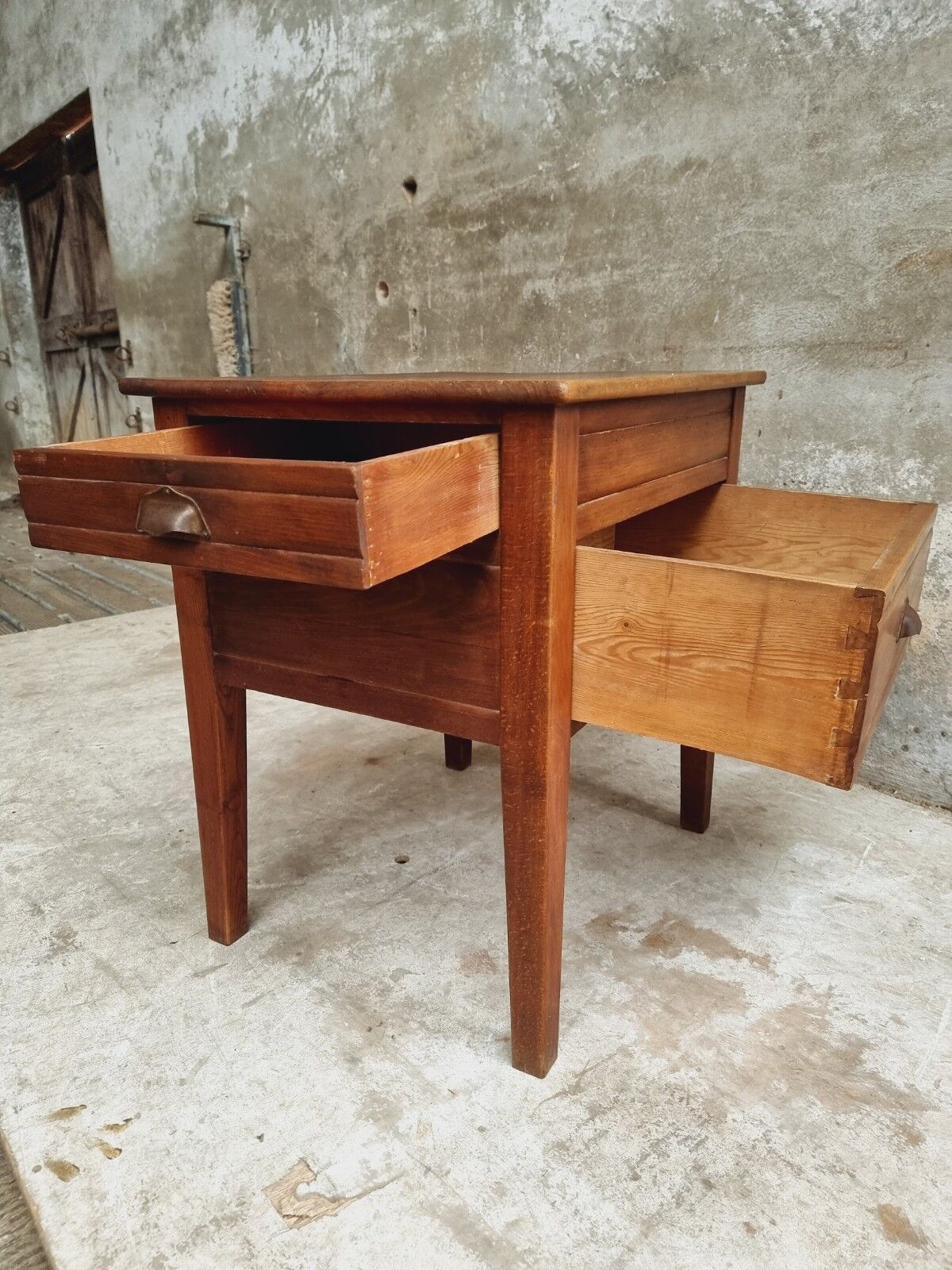 Antique work table side table or kitchen island