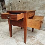 Antique work table side table or kitchen island