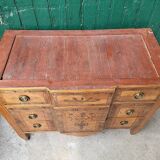 LOUIS XVI STYLE MARQUETRY 3-DRAWER CHEST