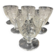6 verres à vin Baccarat Lulli estampillés