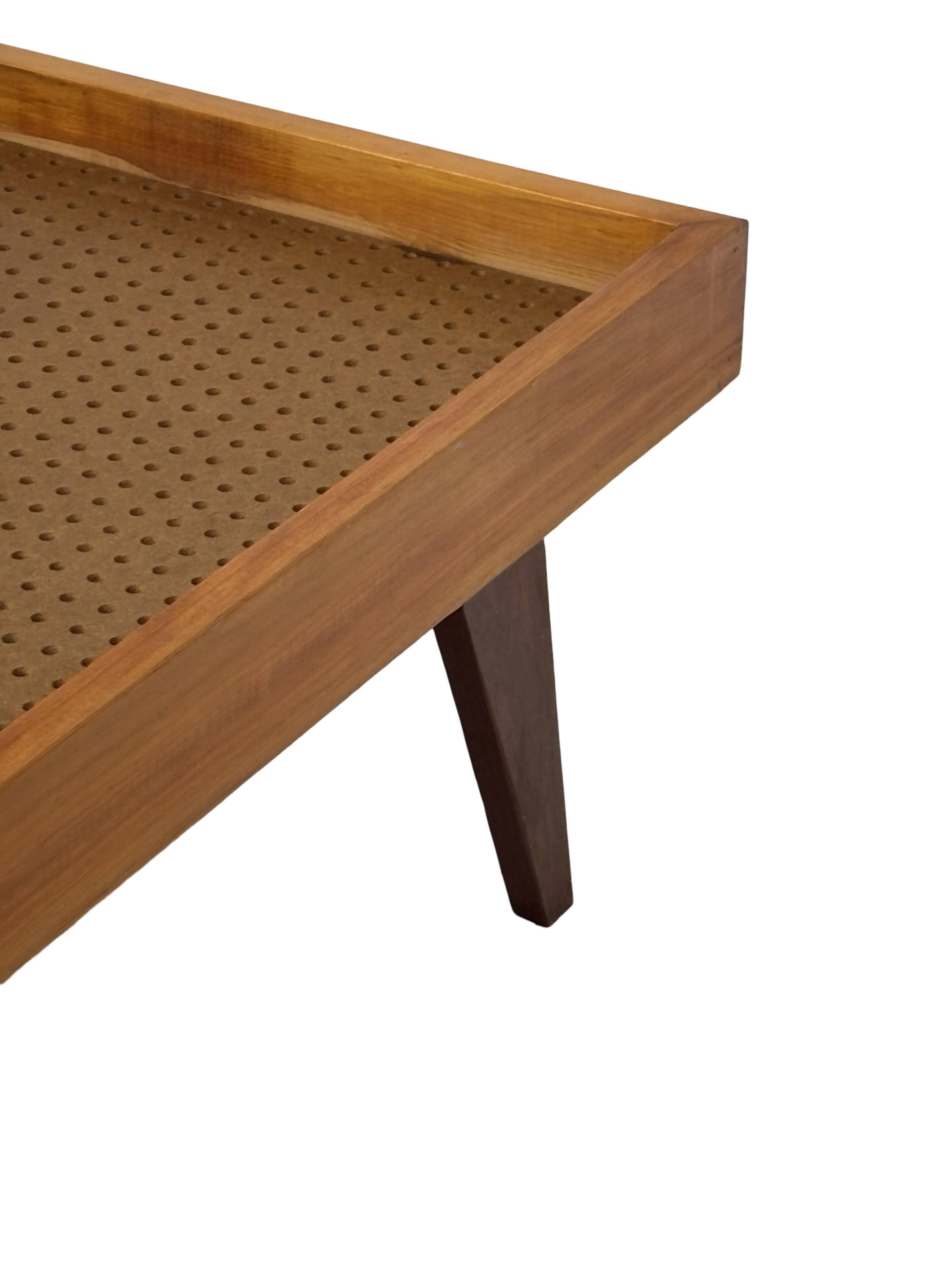 Vintage daybed minimalist design in Teak and Oak 1960s