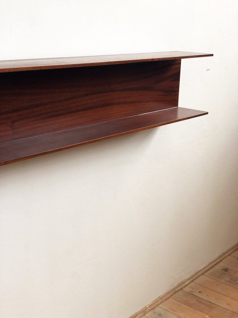 Walter Wirz wall shelf for Wilhelm Renz in teak