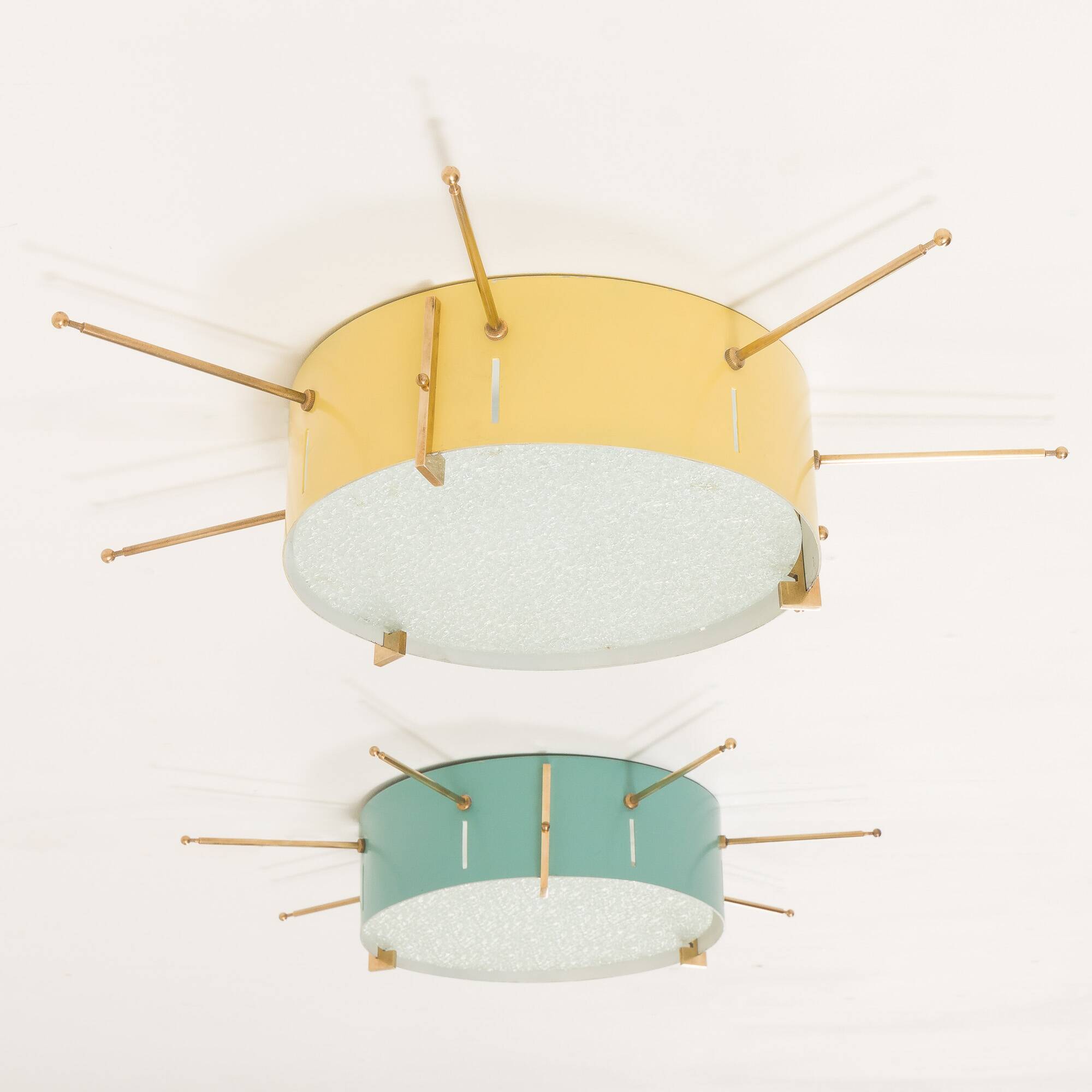 Italian mid century wall lights or ceiling flush mount lights
