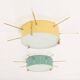 Italian mid century wall lights or ceiling flush mount lights
