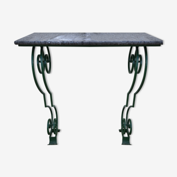 Marble ironwork console