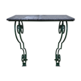 Marble ironwork console
