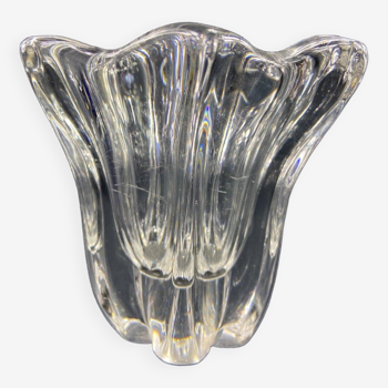 Crystal vase signed DAUM