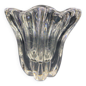 Crystal vase signed DAUM