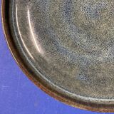 Assiette en faïence bleue
