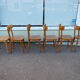 Lot de 6 chaises de bistrot bar en bois