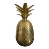 Seau à glace ananas en laiton ciselé