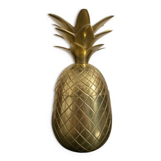 Chiseled brass pineapple ice bucket