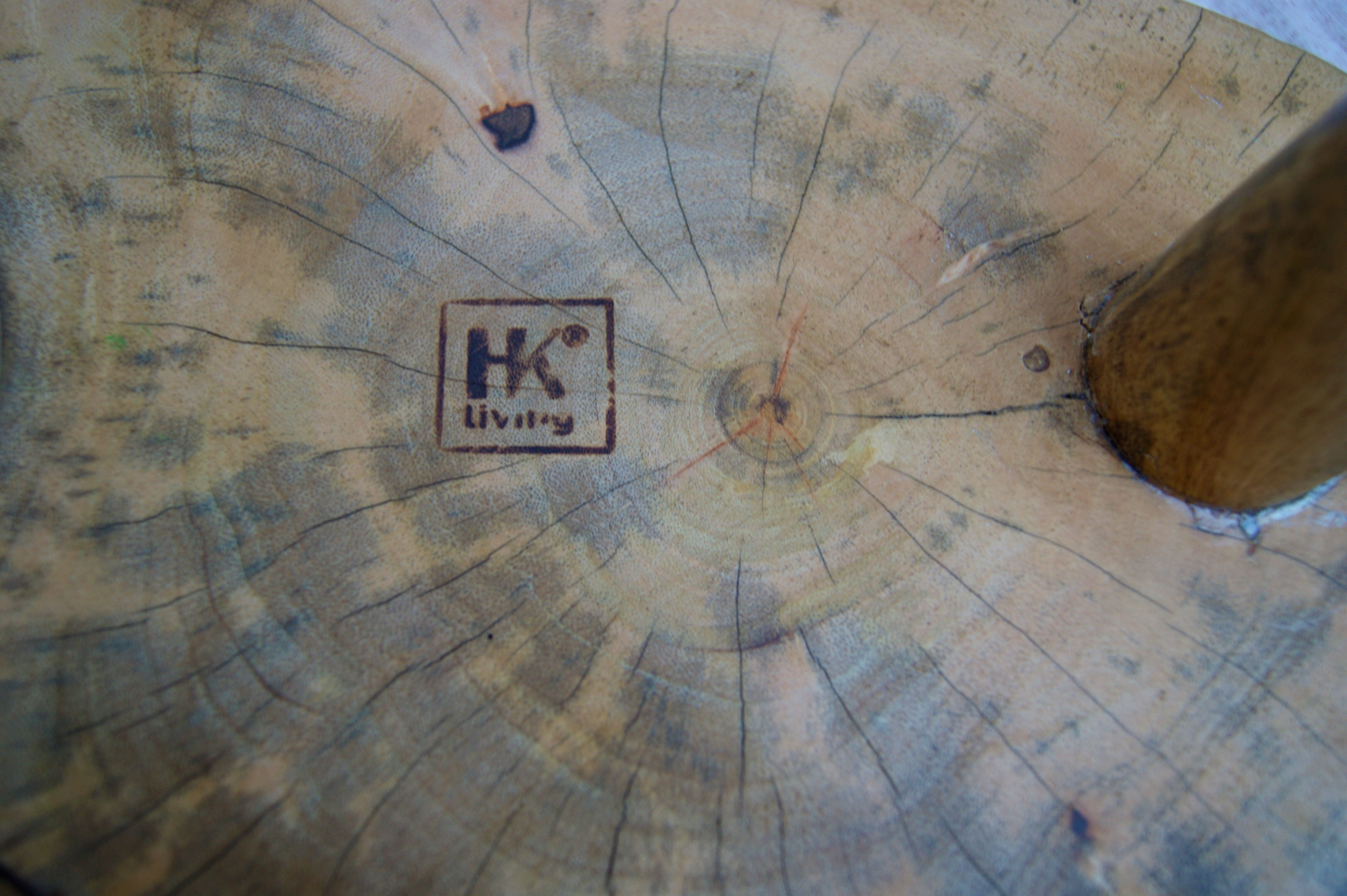 Pair of low tables harnesses mango wood