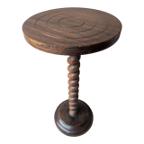 Table selette gueridon turned wood