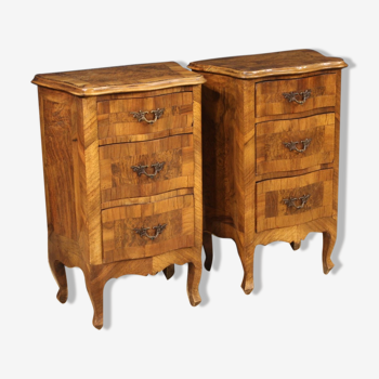 Pair of Venetian bedside tables from the 1950s