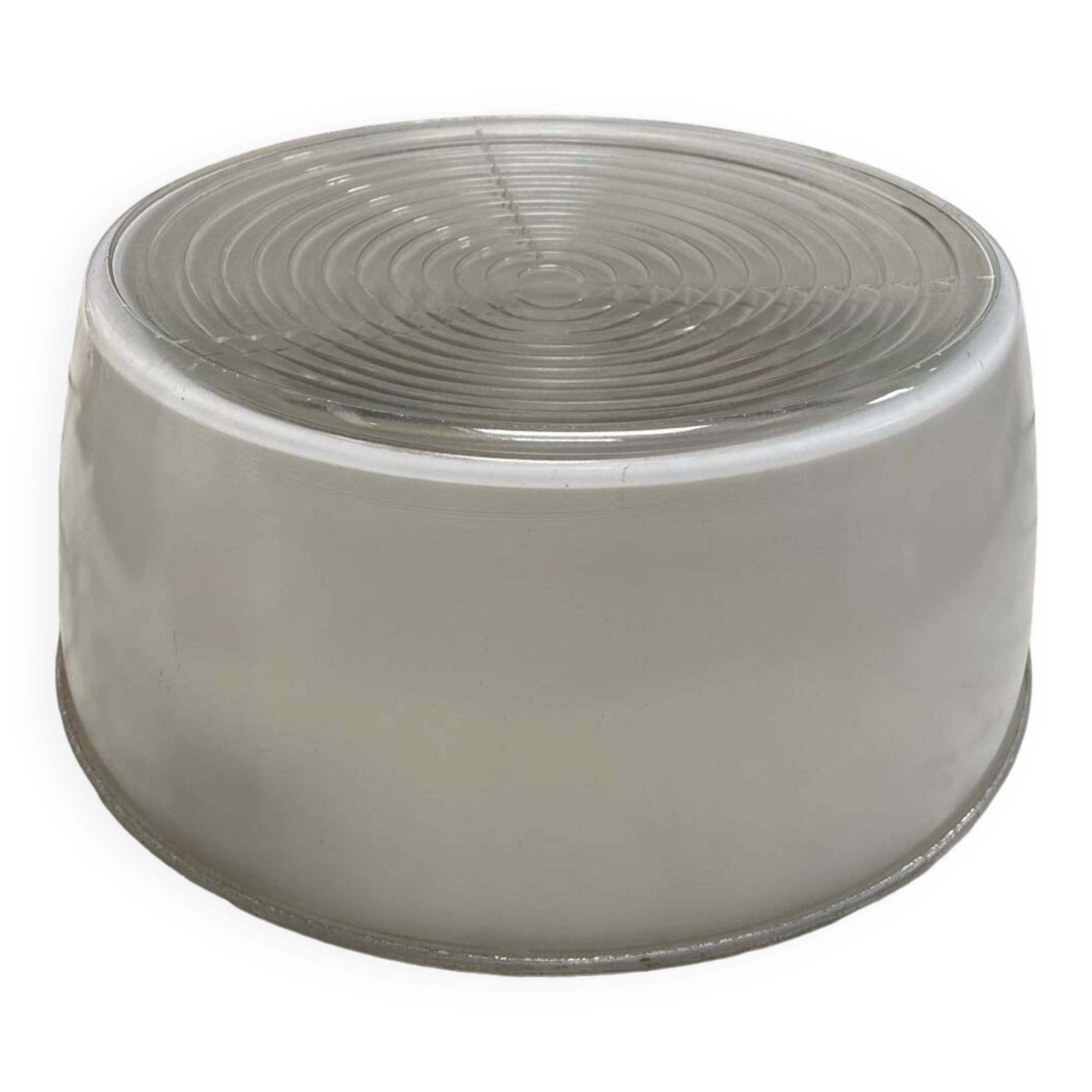 Plafonnier applique vintage verte opalin Holophane