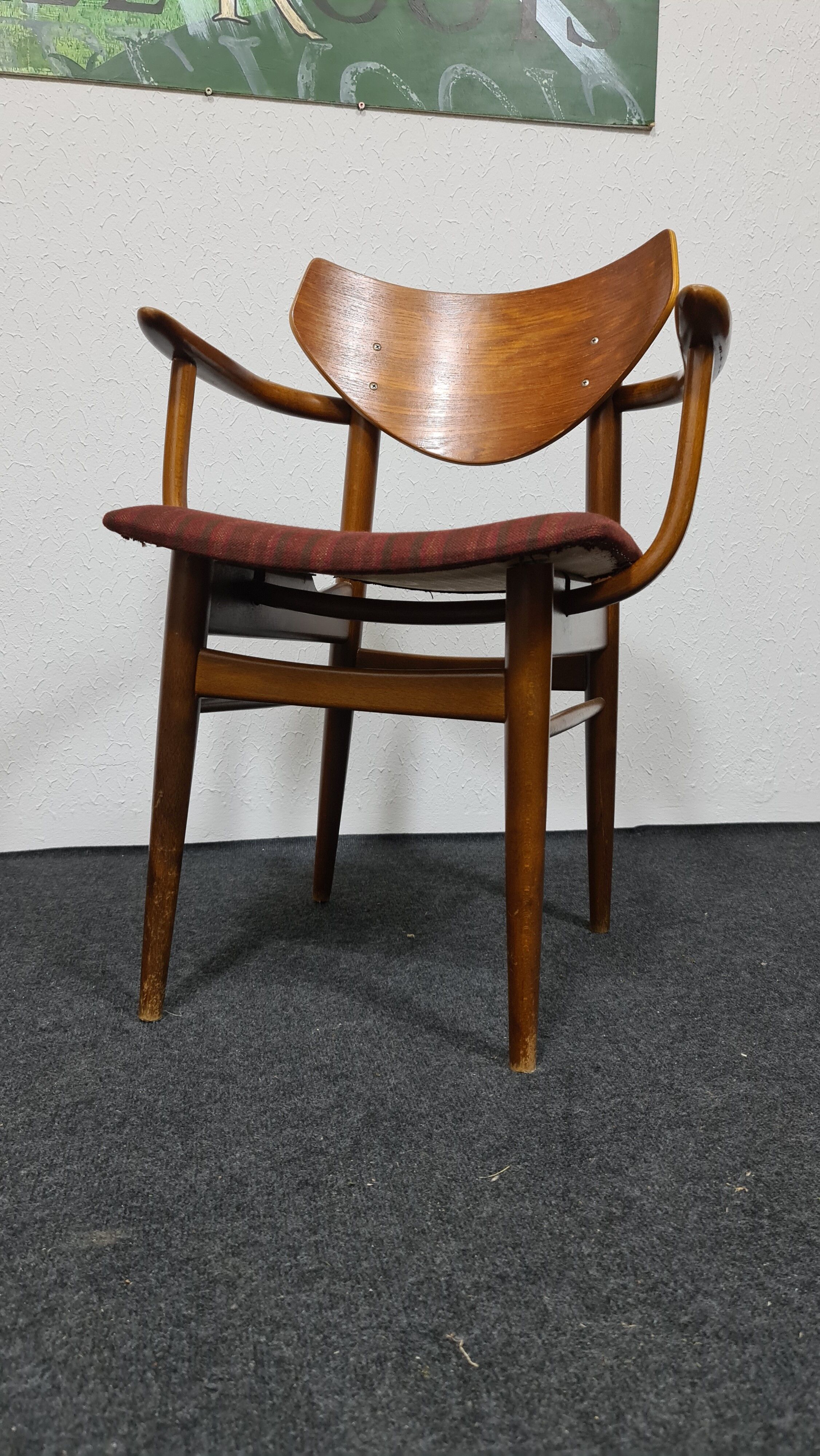 Vintage wooden cafe  dining chair