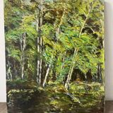 La Mare à Piat, Foret de Fontainebleau, signed R Vacher