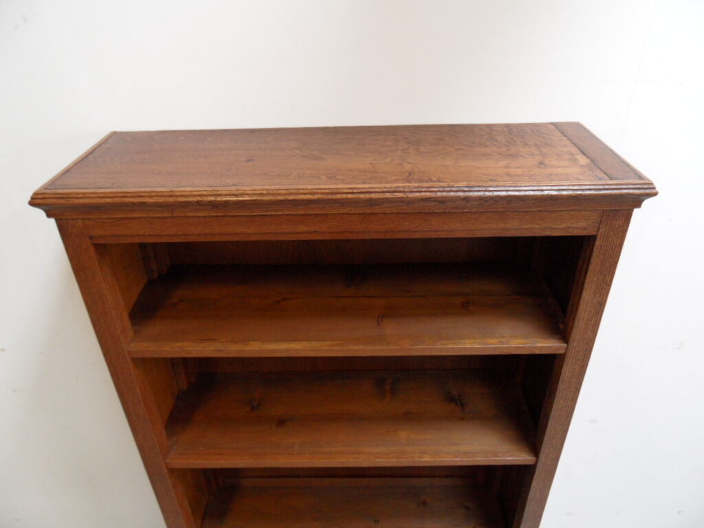 Vintage oak open bookcase