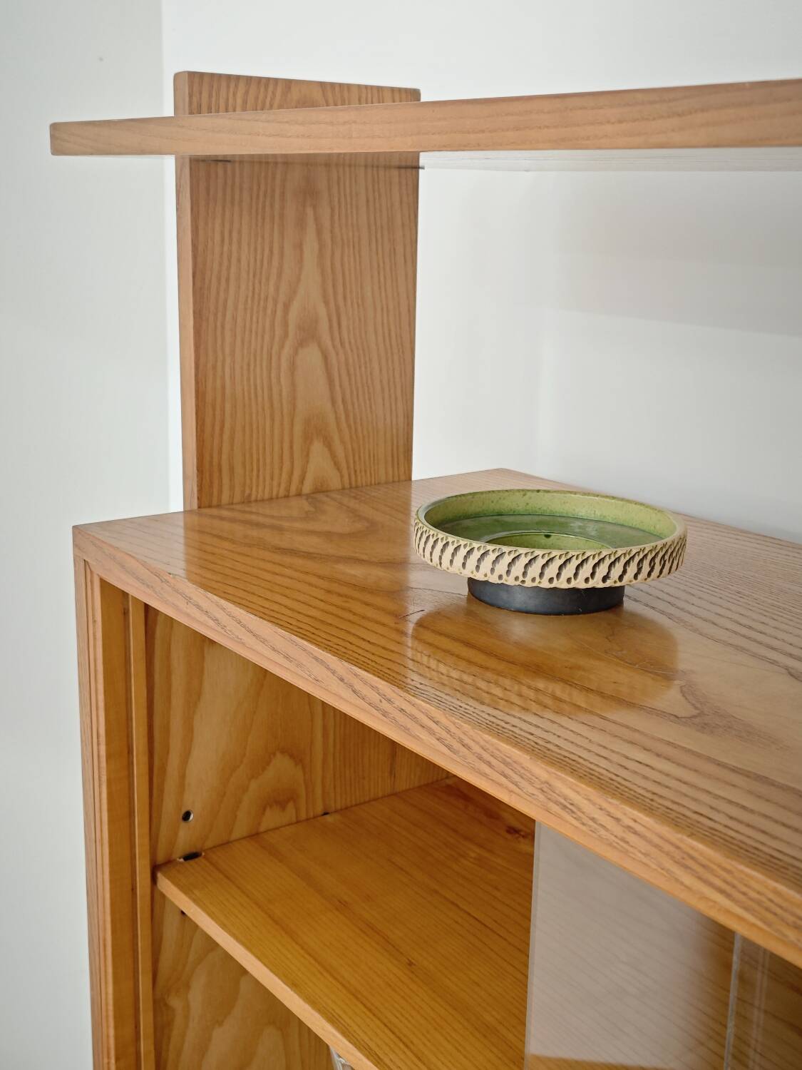 High sideboard, wooden display cabinet by Frantisek Jirak – 1960