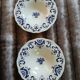 2 antique hollow dishes "Rouennais" from Longchamp