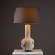 Rare Peter Müller ceramic table lamp produced by Sgrafo