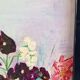 floral vintage signé GCH – bouquet de fleurs, 1993