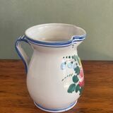 Signed hand made jar with floral motiv Country Side