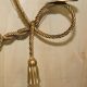 Vintage Twisted Wall Light Three Branches with Pendants