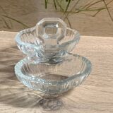 Salière poivrière ancienne en verre