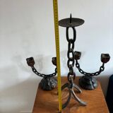Brutalist candlesticks 1970