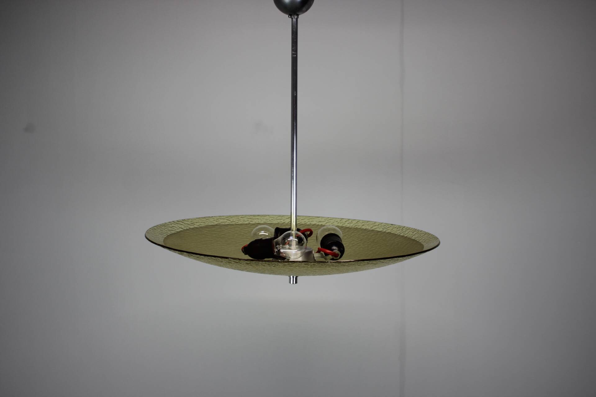 Mid-Century Glass Pendant, 1960s, Czechoslovakia