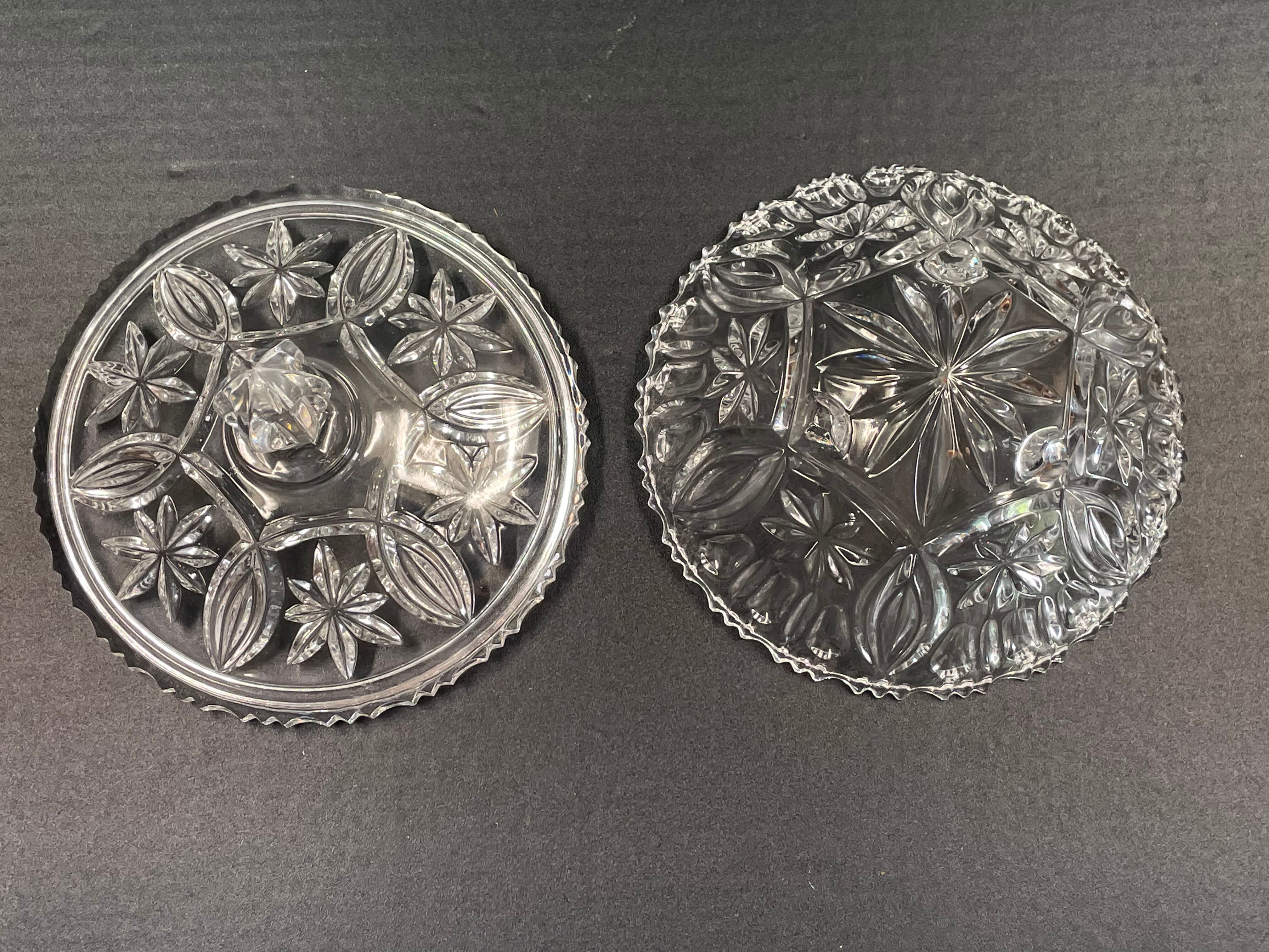 Crystal glass candy box