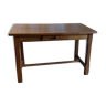 Table style table de ferme en bois massif.