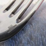12 silver-plated table forks by Christofle Rubans
