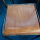 Lot of 6 school chairs wood metal 70s