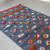 Berber Kilim Hallway Rug VINTAGE Velvet Patterns