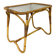 Vintage Bohémien Rattan Bamboo and Glass Side Table from Rohé Noordwolde,
