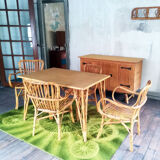 Bamboo and rattan table