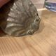 Vintage Seashell Design Brass Ashtray