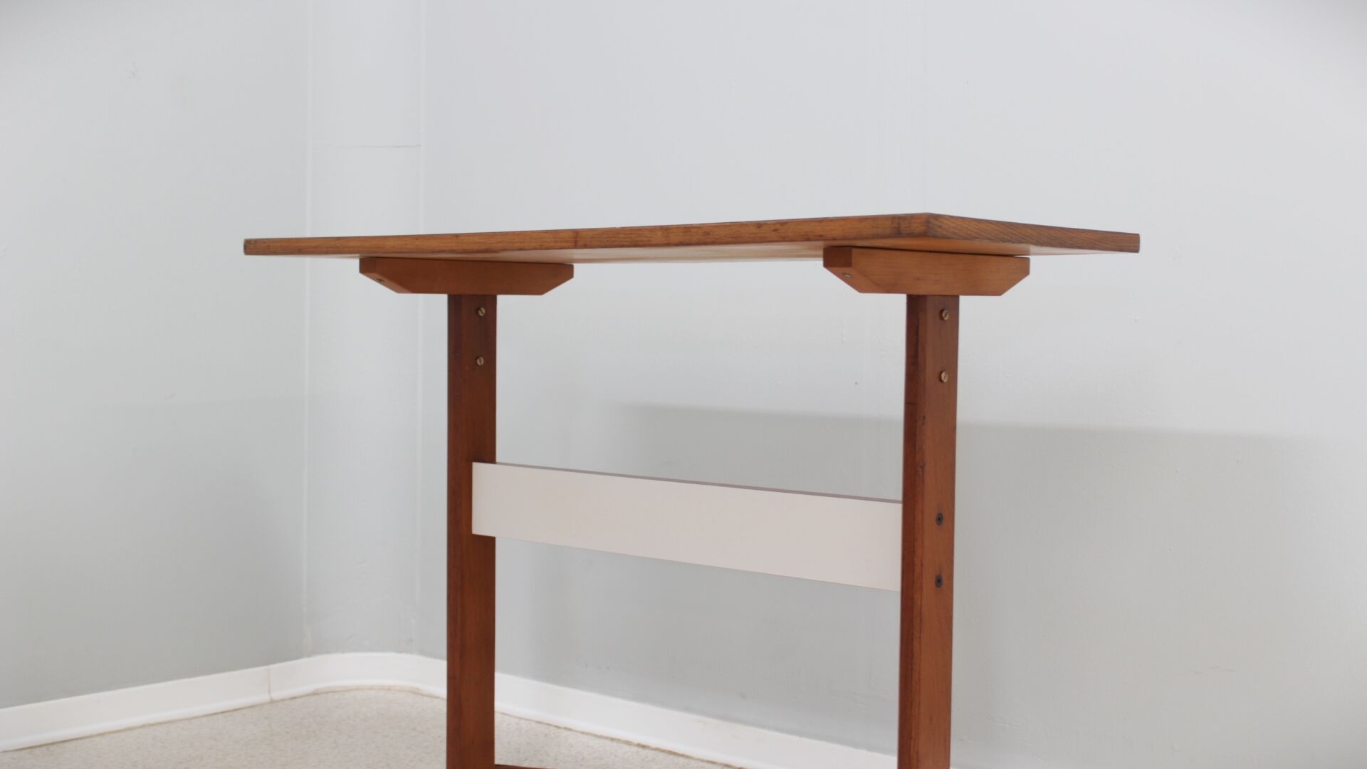 Mid century wood and formica desk 1950s, set of 2