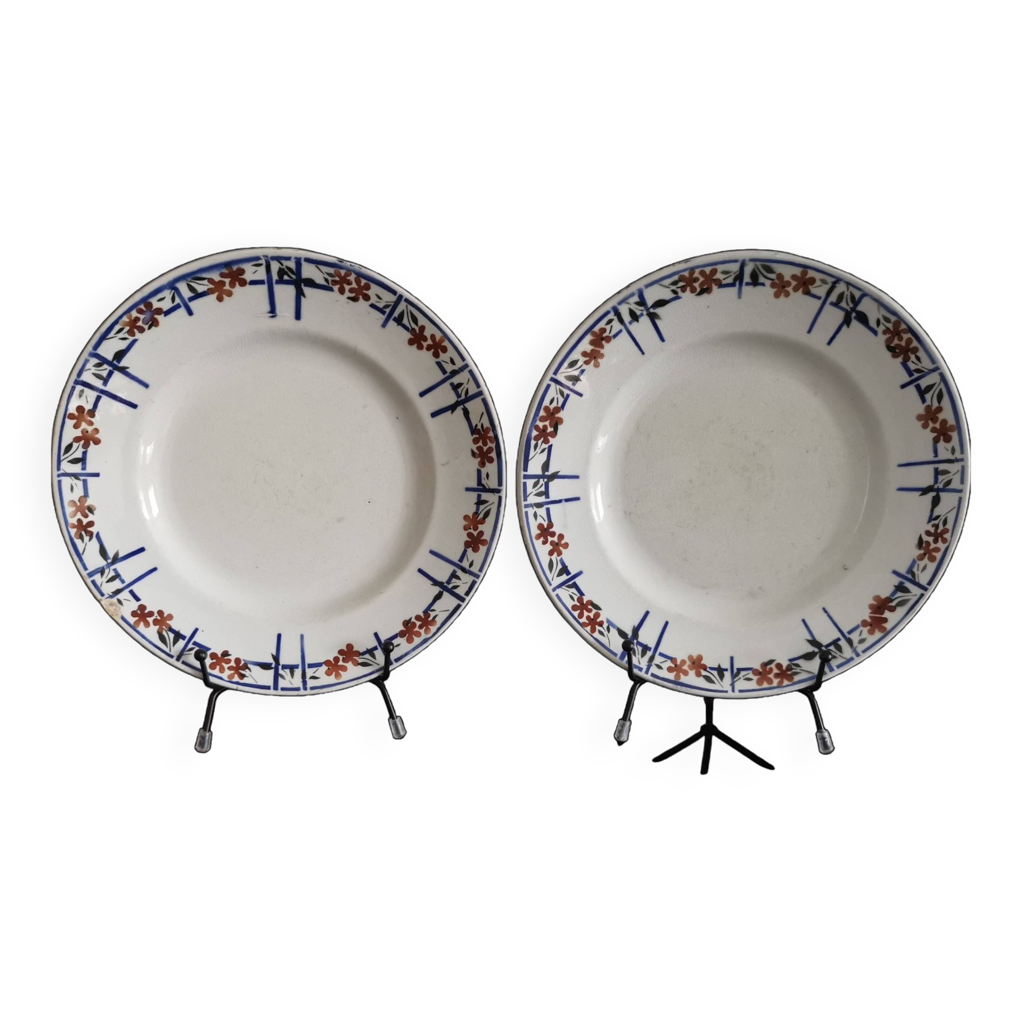 Earthenware soup plates, Moulin des Loups Orchies