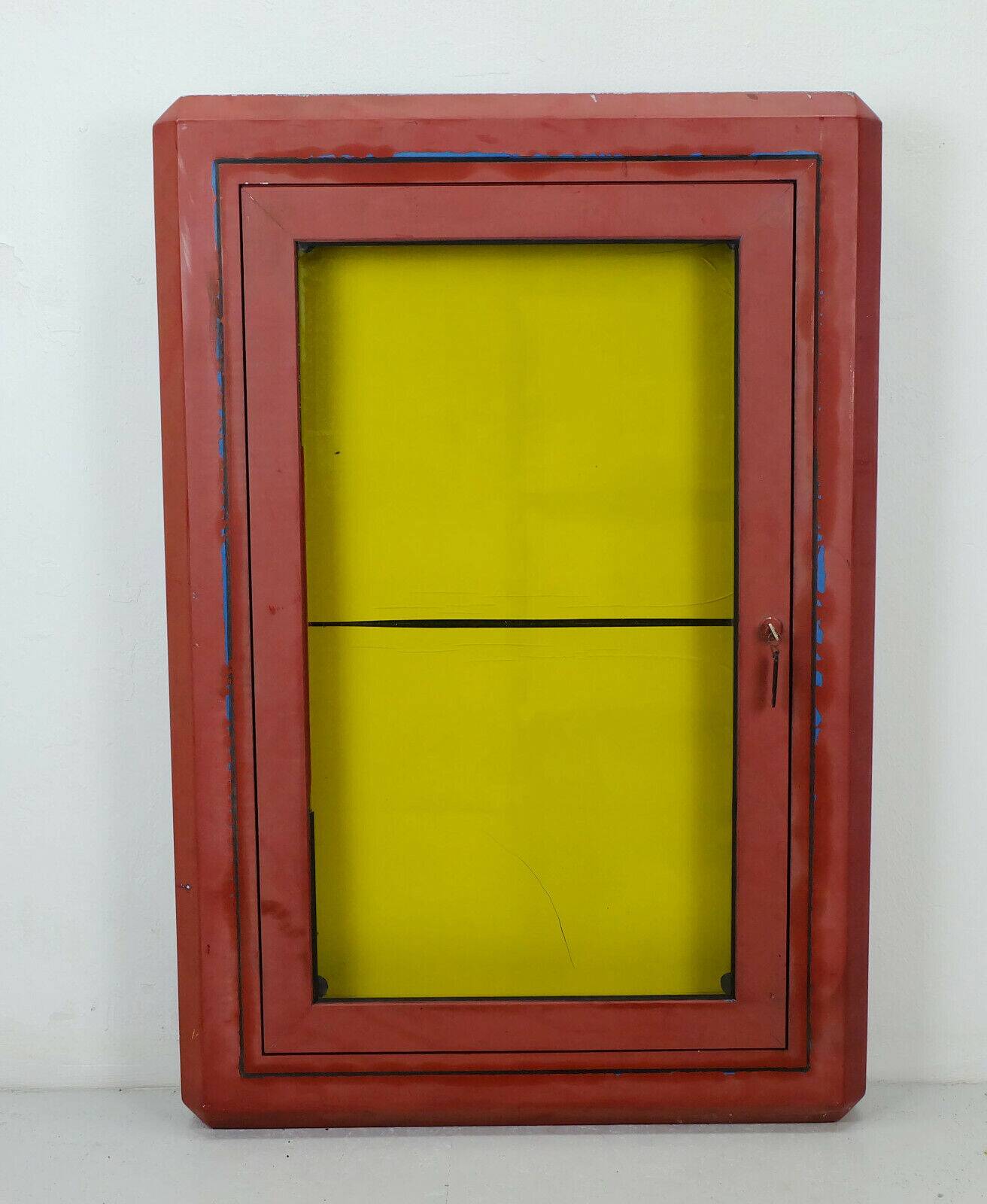 Large old showcase metal 60s 70s loft shabby gastro decoration multifunctional 2 available