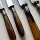 18 Wiskemann table knives in horn