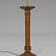 Pair of art deco lamps in wood and patinated bronze around 1930
