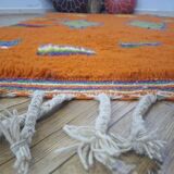 Handmade traditional Beni Ourain Berber rug, size 150 x 250 cm.