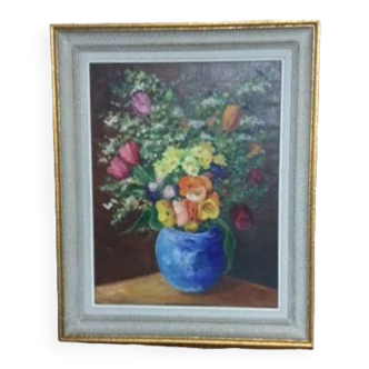 Tableau peinture bouquet de fleurs